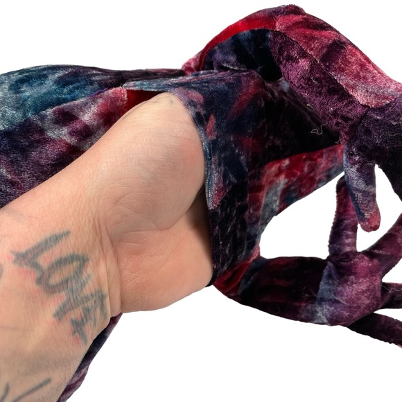 Vintage Y2K TyeDye Tree Frog Purple Blue Funky Hand Puppet Sunny Puppets 2003 Lg - Picture 10 of 11